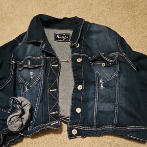 Amethyst Dark Blue Denim Jacket